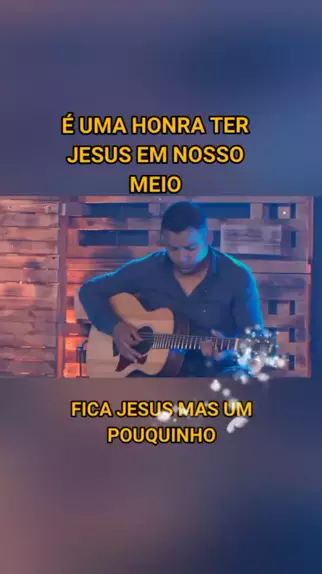 letra do louvor fica jesus mais um pouquinho